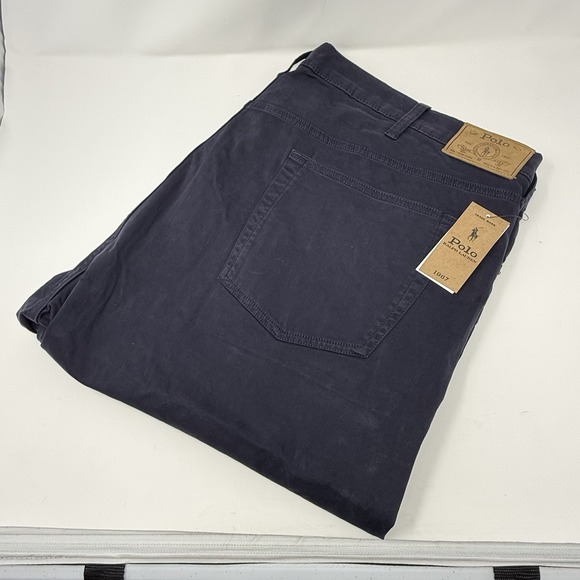 NWT Polo Ralph Lauren Blue Varick Slim Straight Stretch Men's Pants 48B/30